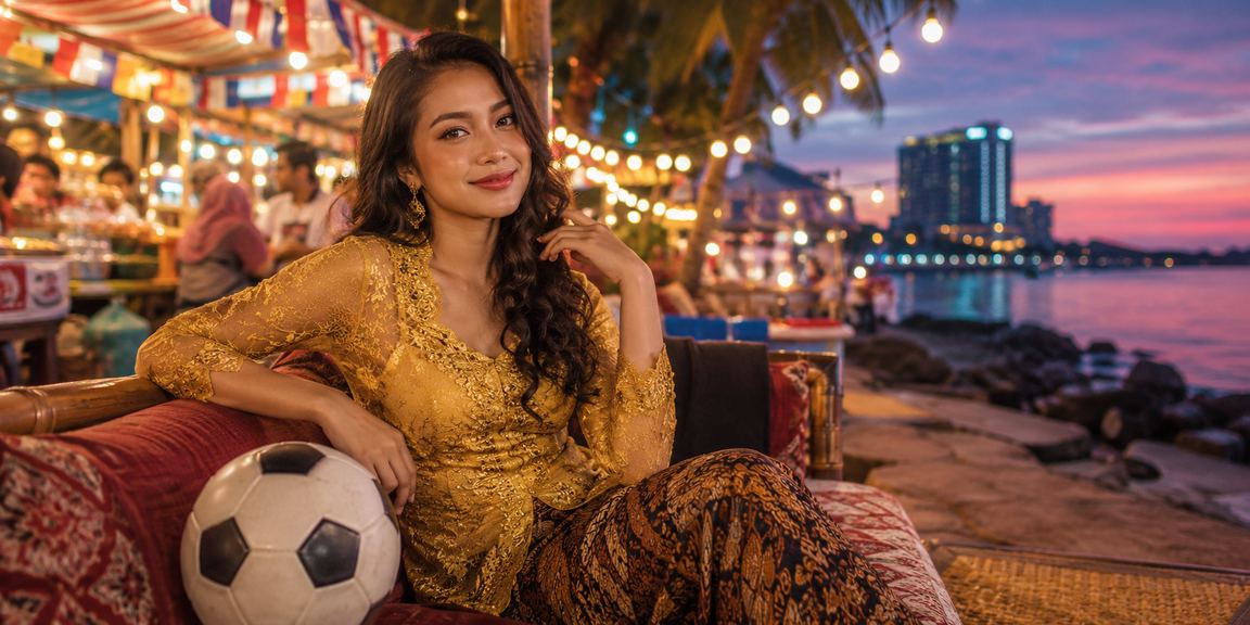 Suasana pertaruhan sukan gaya kebaya Malaysia pada platform bearbrick88